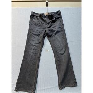 Blue‎ Denim Straight Jeans Men Sz 34x30 Black Pre-Owned
